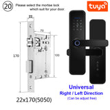 RAYKUBE X5 Biometric Fingerprint Security Intelligent Tuya Smart WiFi Password Electronic Door Lock To Open The Door Remotely