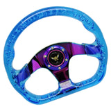 D Shaped 13 inch Auto Acrylic Steering Wheel Drifting Steering Wheel Parts