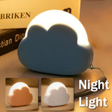 Cloud-shape Lamp USB Rechargeable Light 4-gear Dimming Night Light Warm Light Eye Protective Desk Lamp For Bedroom Kids