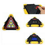 Car Warning Light Triangle Bright 3 LED Taillight Waterproof Sign Lamp Truck Strobe Emergency Repair Lantern for Outdoor Camping