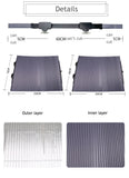 Car Windshield Curtain Retractable Set Folding Car Sunshade Cover Reflective Film Curtains Anti-UV Car Sun Shade 46cm/65cm/70cm