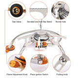 Outdoor Gas Stove Camping Gas burner Folding Electronic Stove Portable Foldable Split Stoves gas camping alcohol tent stove