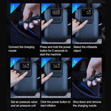 Dropship-Portable Tire Inflator,150PSI Electric Air Compressor with Pressure Gauge Digital Display for Car BicycleTire Inflator