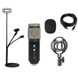Fill Light BM858 USB Condenser Microphone Kit for PC,Professional Streaming Podcast,Live Streaming,Gaming,Sing,Studio