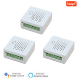 16A Tuya Wifi Mini DIY Smart Switch Led Light Smart Life Push Module Support 2 Way Voice Relay Timer Work With Google Home Alexa