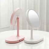 Multifunctional Makeup Mirror Table Lamp Night Light Adjustable Brightness Fill Light Mirror Wireless Charging Desktop Mirror
