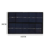 New 5W 5V Solar Panel Battery Charger DIY Solar Module with USB Port Portable Outdoor Solar Charging Board for Mobile Phones
