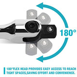 Socket Torque Wrench 1/2 F Rod 15" 18" Long Force Bar Activity Head Wrench with Strong Force Lever Steering Handle for Repairing