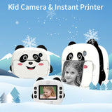 Portable Children Instant Thermal Print Camera 2.4 Inch Screen 1080P Digital Camera Photo Selfie Thermal Inkless Printing