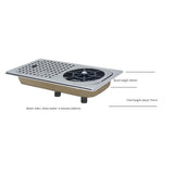 Glass Rinser Diameter 201 Stainless Steel Rinser for Beer Milk Tea Cup Washer Cleaner Glass Rinser for Hotel Bar