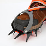 Winter Ice Cleats Crampons Ice Cleats Snow Hiking Ice Walking 12 Spikes Winter Outdoor Snowshoes Grip