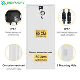 Solar Panel 100w 200w Solid 18V Rigid Glass Solar Panel 120W Maximum Power Monocrystalline Cell 12V 24V Battery Charger