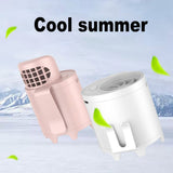 4 In 1 USB Charging Portable Outdoor Cooling Fan Mobile Mini Waist-mounted Air Conditioner Personal Space Cooler