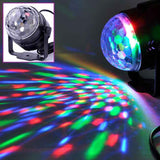 Mini RGB LED Crystal Magic Ball Stage Effect Lighting Lamp Bulb Party Disco Club DJ Light Show Lumiere
