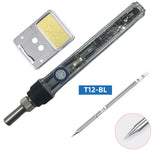 75W high-power quick-heat T12 soldering iron digital display soldering iron supports DC12V-24V use T12 soldering iron tip