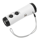Hand Crank Radio Multifunctional Portable FM AM Radio Receiver with LED Flashlight and Wrist Strap for Outdoor Emergency Radio