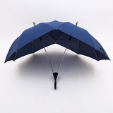 Fashion Personality Male Umbrella Women Creative Double Lovers Umbrella Double Pole Double Top One-piece Self-opening Umbrella