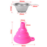 6 Pack 3D Printer Accessories Include Collapsible Silicone Funnels and Stainless Steel Resin Filter Cups