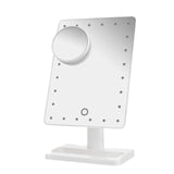 10X Magnification Detail Mirror Lighted Makeup Dressing Table Mirror with 20 LED Light Tabletops Cosmetic Mirror