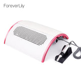 2-IN-1 48W Nail Drill Machine Nail Dust Collector Manicure with 3 Powerful Fans Vacuum Cleaner Manicure Pedicure Tools