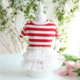 New Cat Dog Dress Puppy Skirt Tutu Dogie Small Dog Clothes Summer Yorkshire Chihuahua Maltese Pomeranian Clothing Pet Dresses XS