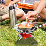 1pcs Windproof Stove Lotus Long Tube Camping Energy-saving Safe Hot Pot Boiler Outdoor Picnic Supplies