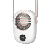 Third Gear Strong Wind USB Charging F9 Digital Display Power Hanging Waist Mute Fan With Stand And Adjustable Hanging Rope