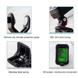 Portable Electric Digital Clip-on Tuner LCD Screen Clip Tuner for Guitar Bass Violin Ukulele