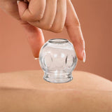 5Pcs Glass Cupping Cups Massage Suction Cups Chinese Fire Glass Cupping Jar Chinese Cupping Cups Glass Cupping Therapy Device