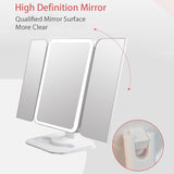 68 Light Makeup Mirror Portable LED Foldable Mirror USB Desktop Makeup Mirror Beauty Mirror Smart Touch