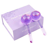 High Quality 2pcs/Lot Large Beauty Ice Hockey Energy Beauty Crystal Ball Facial Cooling Ice Globes Water Wave For Face and Eye