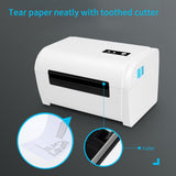 110mm Shipping Label Printer with Stand USB High Speed Direct Thermal Printer Receipt Label Maker Sticker for Barcode Express