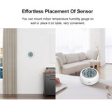 Wireless Thermometer Hygrometer Wifi Smart Humidity Temperature Sensor with Alert LCD Display Remote App Monitoring