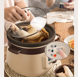 220V 3L Electric Stewing Pot Household Automatic Ceramic Slow Stewer Multi Cooker Soup Dessert Stewing Cooker