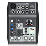 Behringer xenyx 502 Mixer 5 Inputs with XENYX Mic Preamp for professional stage perfofmance and live broadcasting