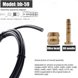 Bike Hydraulic Disc Brake Hose MTB Bicycle Oil Tube Pipe Olive Insert Barb Kit Biking Portable Dustproof Cycling Parts