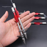 5pcs Tail Wing Fish Dart Shooting Fishing Dart Split Deep Water Fish Slingshot Bullet Dart Strong Penetrating Fishing Tool