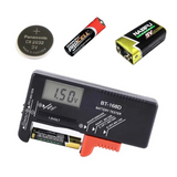 Digital Battery Tester LCD Display AA/AAA/9V/1.5V Button Cell Battery Capacity Check Detector Capacitance Diagnostic Tool