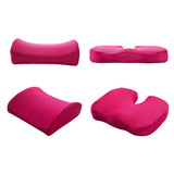 Comfortable Memory Foam Lumbar Back Pillow Support Back Cushion Home Office Car Seat Cushion Set