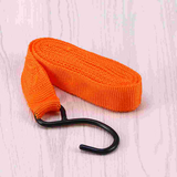 4 PCS/Set inch Tie Down Straps Heavy Duty Cargo Motorcycle Truck Luggage Ratchet Straps with Hooks (Orange)