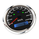 Waterproof Marine Tachometer Boat Tacho Gauge Digital Hourmeter85mm 200Km/H
