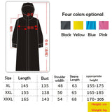 2020 Hot Sale EVA Raincoat Ladies / Men Zip Hooded Poncho Motorcycle Bike Raincoat Long Style Raincoat