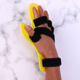 1PC Finger Splint Board Stroke Hand Fracture Fixation Support Brace for Tendinitis Sprain Arthritis Dislocation (Yellow Left Han