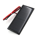 Solar Panel 5.5V 0.38W 70mA with extend cable Polycrystalline Solar Cells Standard Epoxy DIY Battery Charge Module 30cm wire