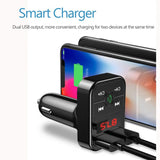 Car 5.0 FM Transmitter Wireless Handsfree Audio Receiver Auto MP3 Player 2.1A Dual USB Fast Charger Bluetooth Car Accessories