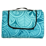 Portable Waterproof Folding Beach Picnic Mat Outdoor Printed Moisture-Proof Camping Sleeping Mat Travel Beach Pad 2X2M