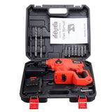 100-240V 21V 2.0Ah Electric Impact Drill Hammer Electric Cordless Drill Powerful Speed ConcreteBreaker W/ One Battery