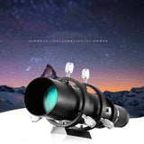 50mm Guide Scope Finderscope with Double Helical Focuser for Astronomical Telescope 183mm 1.25in Focal Length Ratio Guidescope