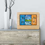 Wall Desk Alarm Clock Weather Station Digital Thermometer Hygrometer Wireless Sensor Forecast Temperature Watch 2 Colors