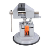 Bench Vise Mini Bench Vise 360 Degree Universal Rotating Square Workbench Clamp with Suction Cup Base Work Bench Clamp